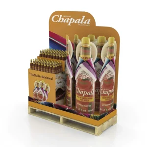 Supermarket Club Store Promotional Cardboard Half Pallet Display Custom POP 3 Sided Retail Floor Skirts Pallet Display