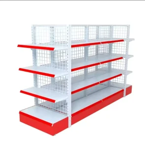 Supermarket Rack Metallic Light Duty Adjustable Display Rack Jewelry Display Stand Wire Grid Supermarket Shelf Shelves
