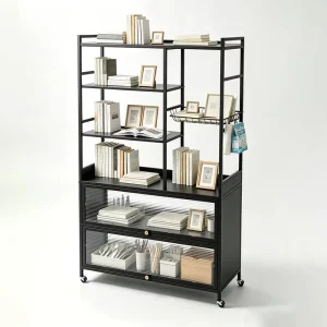 Supplier Bulk Custom Thickened Metal Storage Shelf Heavy Duty Multilayer Kitchen Household Display Rack