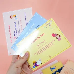 Supplier Custom Holiday Greeting Card with Cute Design Thank You Card for Shopping Gift Card
