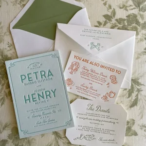 Support Small Quantity Customization Wedding Invitations with Envelopes Reply Cards Program Cards Fancy Paper Embossing
