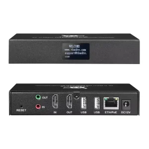TBS2604 PoE NDI HX Supported 4K30FPS H.265/H.264 Metal IP Video Encoder & Decoder with AAC Audio and Web GUI for Live Streaming