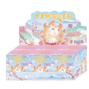 Ten Mile Peach Blossom Spirit Fox Blind Box Resin Cartoon Figurine Cute Animal-Themed Collectible Toy Decoration Gift