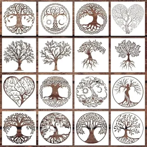 Texture Stencil 16 Unique Patterns Reusable Stencils for Infinite Craft Possibilities