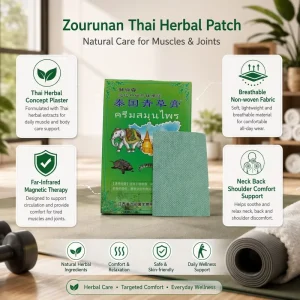 Thai Herbal Patch Neck Back Shoulder Comfort Far Infrared Magnetic Breathable Non Woven Fabric Box OEM