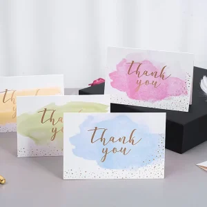 Thank You Card Birthday Card Book Printing Gold Foil Stamping Self Publishing Book Printing Manufacturer China