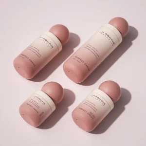 Thick bottom Empty Frosted Glass Serum Skincare Packaging Cosmetic Toner Bottles with Round Cap
