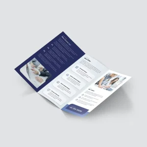 Three Fold Instruction Manual Printing Customized Brochure Design and Production Folded Single Page Color Page