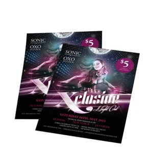 Top Quality Custom Colorful Poster Printed Photo Movie Music Business Advertising A0 A1 A2 A3 Poster Printing Design Service