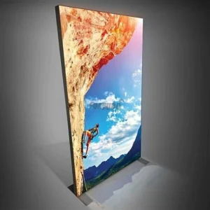Trade Show Displays LED Advertising Aluminum Frameless Lightbox LED Stand Advertising Fabric Light Box for Display Equipment