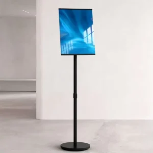 Trade Show Exhibition Floor Standing Lightweight for Metal Poster Display Rack Height Adjustable Vertical Sign Board