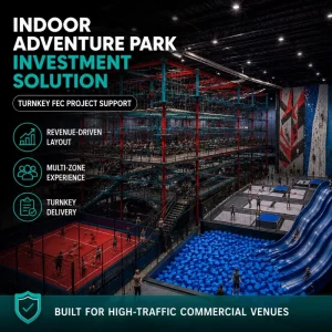 Trampoline Park Equipment Climbing Wall Obstacle Track Indoor Sports FEC Jump Court Foam Pit Balance Beam CE TUV ISO