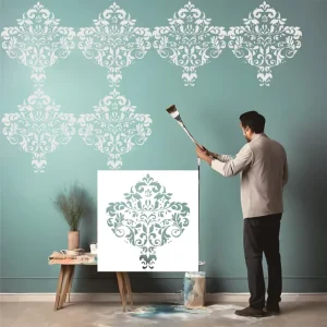 Translucent Large Mandala Stencils for Painting Reusable Mandala Templates 60x60cm Patterns for Wall Fabric Wood