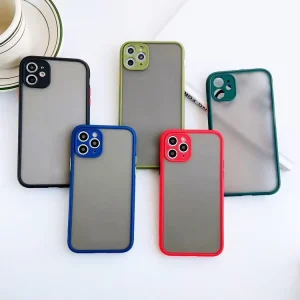 Translucent Matte 3D TPU PC Phone Case Shockproof Back Cover for iPhone Samsung Xiaomi Huawei