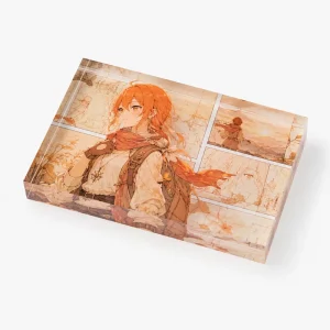 Transparent Custom UV Printed Anime Cartoon Acrylic Bricks Birthday Gifts