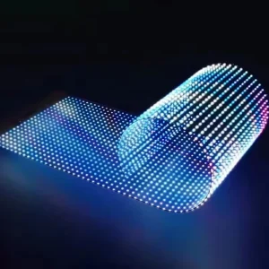 Transparent Flexible Full Color Digital Signage LED Display Screen Glass Panels 5 Year Warranty