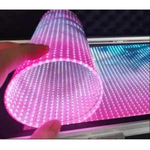 Transparent Flexible Outdoor Digital Signage Advertising Material LED Display Screen Glass Panels 5 Year Warranty
