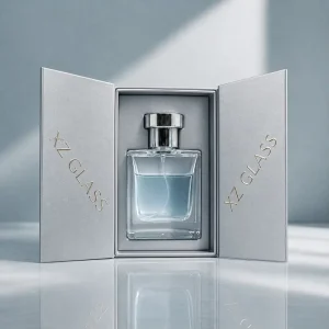 Transparent Thick Bottom Glass Perfume Bottle with Head Can Be Customized Packaging Box Customized Perfume Bottle 50ml100ml