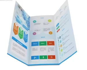 Tri fold Advertising Booklet Kraft Paper A5 Flyers Letterpress Leaflets Pamphlets Booklet Custom Paper Printing Service