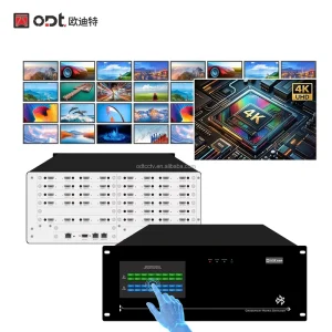 UHD 4K 16×28 Seamless Video Matrix Switcher for Control Room & Lecture Hall, Modular HD-MI AV Matrix Video Wall Controller