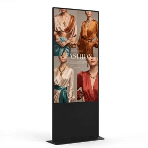 Ultra Thin 55 65Inch IPS LCD Digital Poster Advertising Display Floor Stand Totem Multimedia Kiosk WiFi Digital Signage Built In