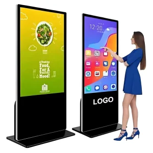 Ultra Thin Design Android Full Hd Display Screen Floor Standing Lcd Advertising Monitor Advertising Player