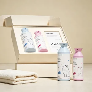 Unified Luxury Packaging Cosmetic Container 400ml Shower Gel Bottle Shampoo Bottle and Gift Box