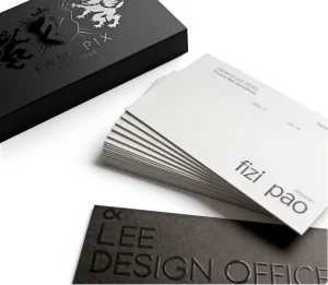Unique Design Custom Business Cards Premium Paper Cardboard Thank You Card Spot UV Printing for Promotion