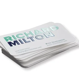 Unique Design Customized Printing Paper Business Card with Spot Uv Effect