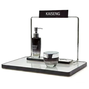 Unique Design Modern Acrylic Cosmetic Counter Display Stand with LCD Screen Intelligent Customized DIY Racks