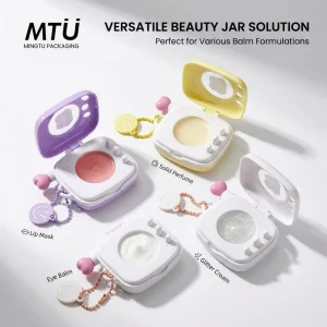 Unique Square Shape Cute Design Small Lip Balm Lip Mask Scrub Container Jar Applicator Empty Skin Care Lipstick
