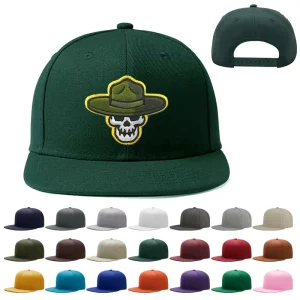 Unisex High Profile Snapback Cap Custom Logo Embroidery Street Style Casual Outdoor Use for Adults Fabric Common Hip Hop Style