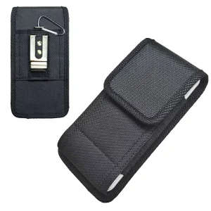 Universal Waist Bag with Vertical & Horizontal Nylon Fabric Belt Pouch Oxford Cloth for Mobile Phones Wallet Phone Case