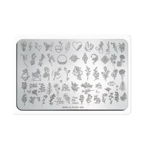 Urban Street Art Nail Stamp Plate Mixed Graffiti Letters Chinese Dragon Elements Stainless Steel Soft Nail Template Daily
