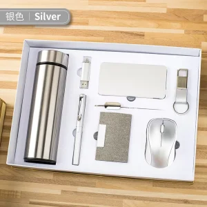 Vacuum Flask Pen Pu Leather Stationery Customised Notebook and Pen Gift Set