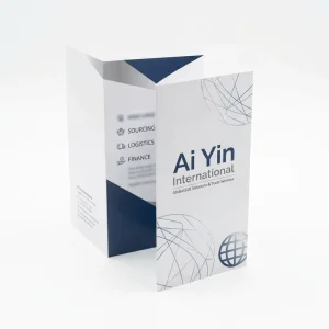 Vainker High Quality Offset Printed Custom A5 Tri Fold 200g Coated Paper Matte Finish Fast Turnaround Brochure Printing Custom