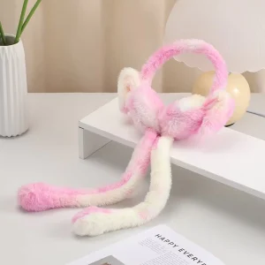 Valentine’s Day Cozy Ear Warmers Cute Colorful Winter Bunny Earmuffs in Faux Wool Direct From the Manufacturer