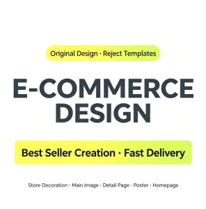 Vector Graphic Design for Listing Detail Pages Main Images Store Decorations Promotional Posters & Print Ads