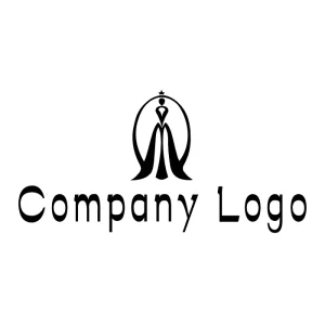 Vector Wedding Dress logo Design Branding Service