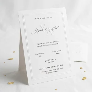 Velvet Ribbon Bow Luxury Bespoke Wedding Invitation Sets Minimalist White 3D Embossed Stationery Custom Event Pocket