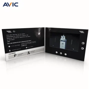 Video Invitations Booklet Lcd Screen Greeting Card Gift Mp4 Player Video Album Business Brochure