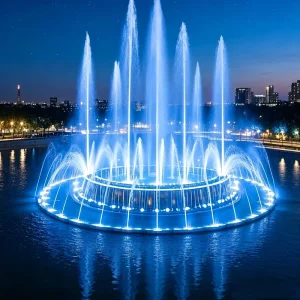 Villa Music Fountain Stainless Steel Fountain Square Fountain Equipment Small Courtyard Fountain Processing Pool Small Fountain