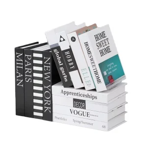 Vintage Faux Decorative Books Home Coffee Table Book Holder Paper & Paperboard Printing Elegant Home Decor