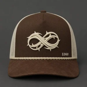 Vintage High Crown Embroidery Gorras 5 Panel Rope Trucker Hat Foam Front Mesh Cap West Coast Chicano Urban Streetwear