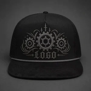 Vintage High Crown Embroidery Gorras 5 Panel Rope Trucker Hat Foam Front Mesh Cap West Coast Chicano Urban Streetwear