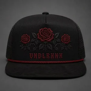 Vintage High Crown Embroidery Gorras 5 Panel Rope Trucker Hat Foam Front Mesh Cap West Coast Chicano Urban Streetwear
