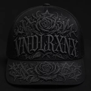 Vintage High Crown Embroidery Gorras 5 Panel Trucker Hat Foam Front Mesh Cap West Coast Chicano Urban Streetwear