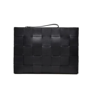 Vintage Style Handbags New PU Woven Clutch Bag for Men Online Retailer Luxury Designer Beach Bag Mobile Phone Bag