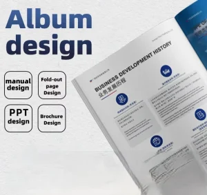 Visual Design Services Enterprise Promotion Business Album Manual Brochure