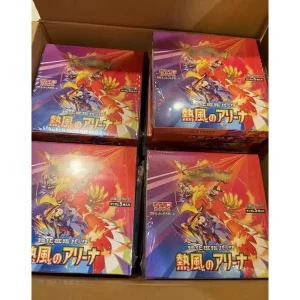 Vrai Carte Pokémon Heat Wave Arena Japanese Booster Box Featuring Authentic Ho Oh Cynthia And Garchomp Cards For Collectors